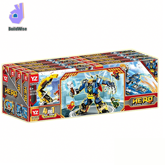 8 Boxes 4 Styles Mecha Building Blocks Set