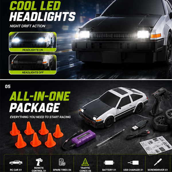 4WD High-Speed RC Drift Car