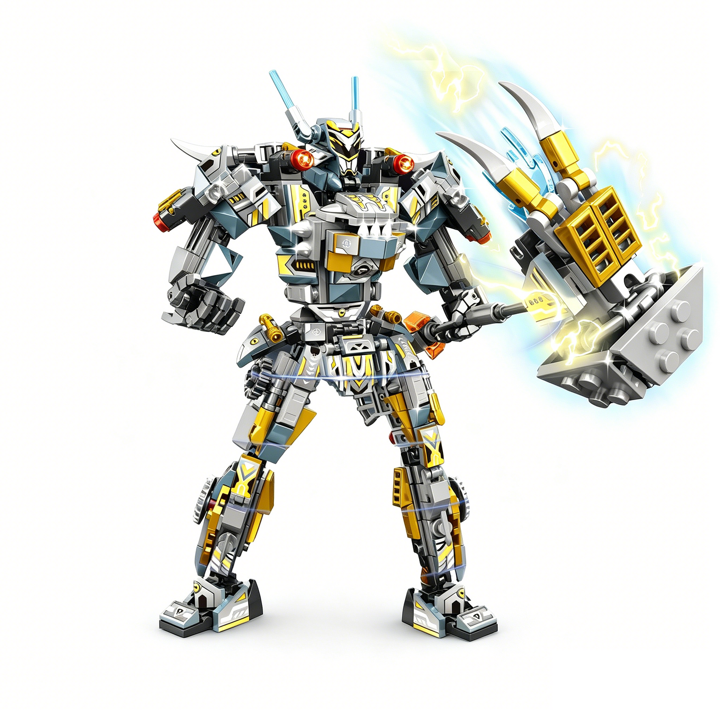 2-in-1 Indominus Rex Mecha Building Blocks, STEM Toy for Kids