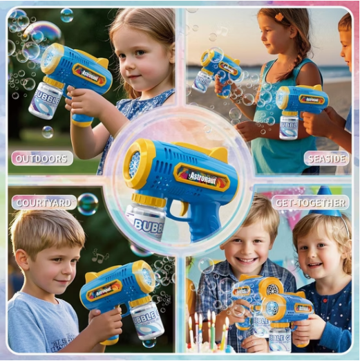 Automatic Astronaut Bubble Gun Toy