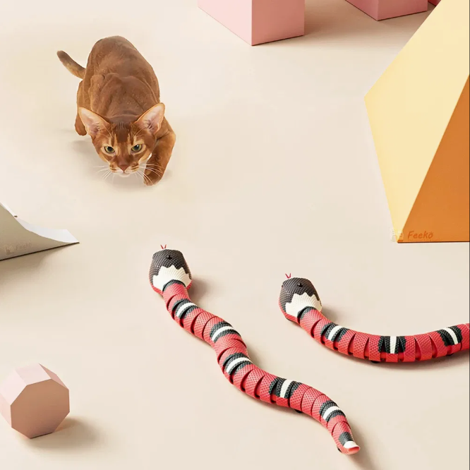 Infrared Induction Electric Milk Snake Cat Toy