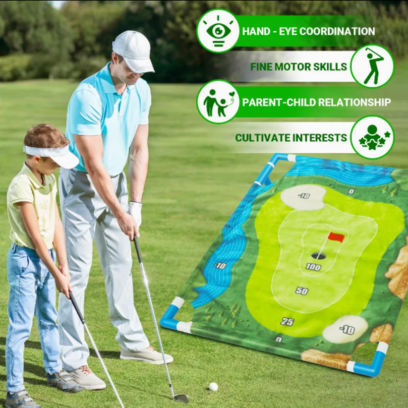 Kids Sticky Ball Golf Game Set for Indoor & Outdoor