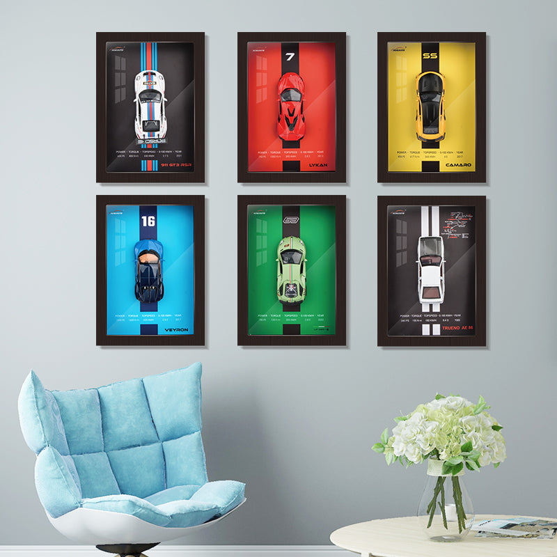 1:32 Die-Cast Car Model 3D Shadow Box Frame Display