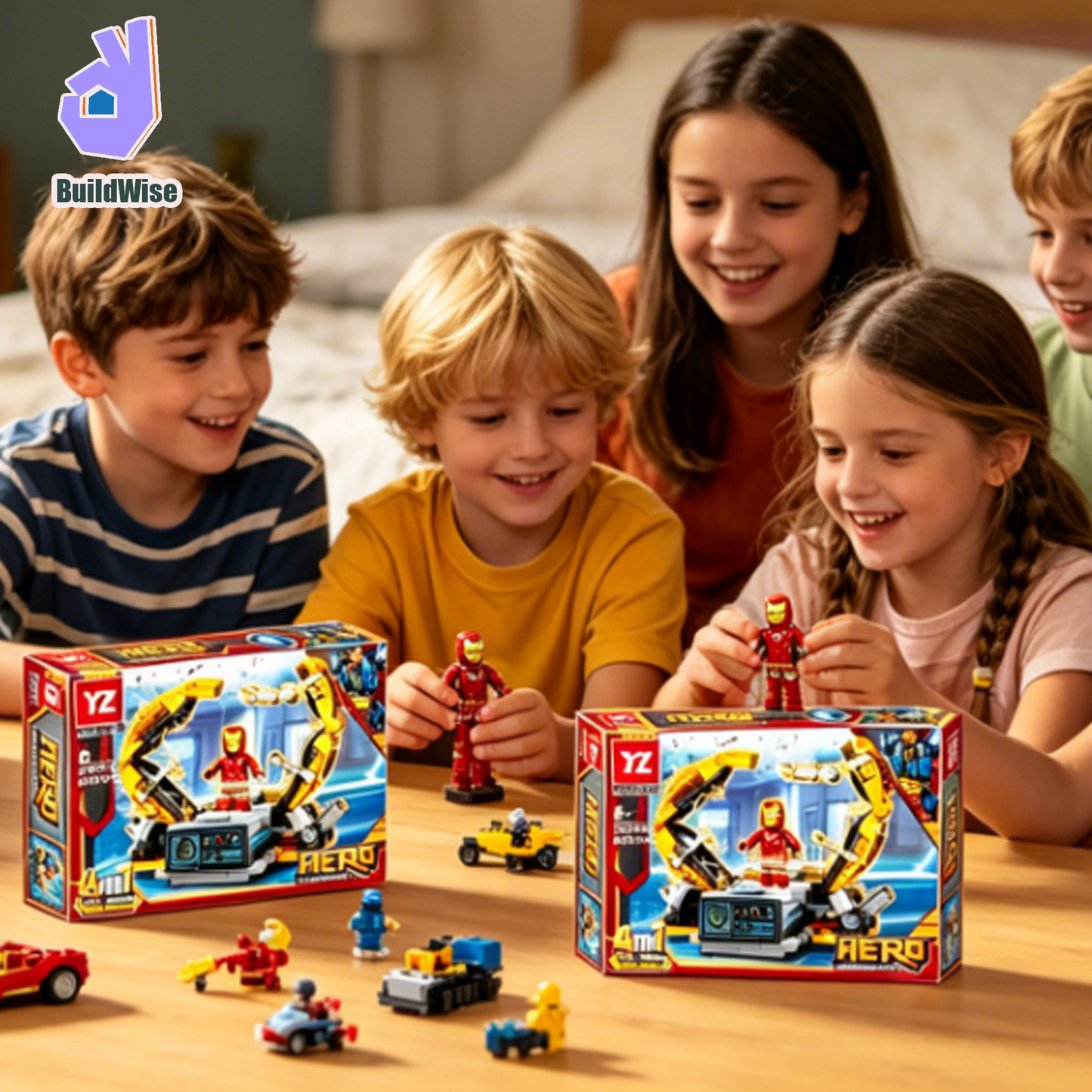 8 Boxes 4 Styles Mecha Building Blocks Set
