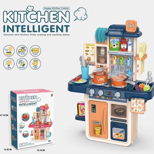 Kids Pretend Play Kitchen Toy Set with Spray & Lights