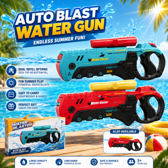 Auto Blast Electric Water Gun with Dual Refill Options