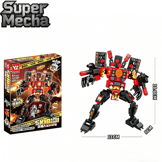 Super Mecha Building Blocks, STEM Toy with Minifigures