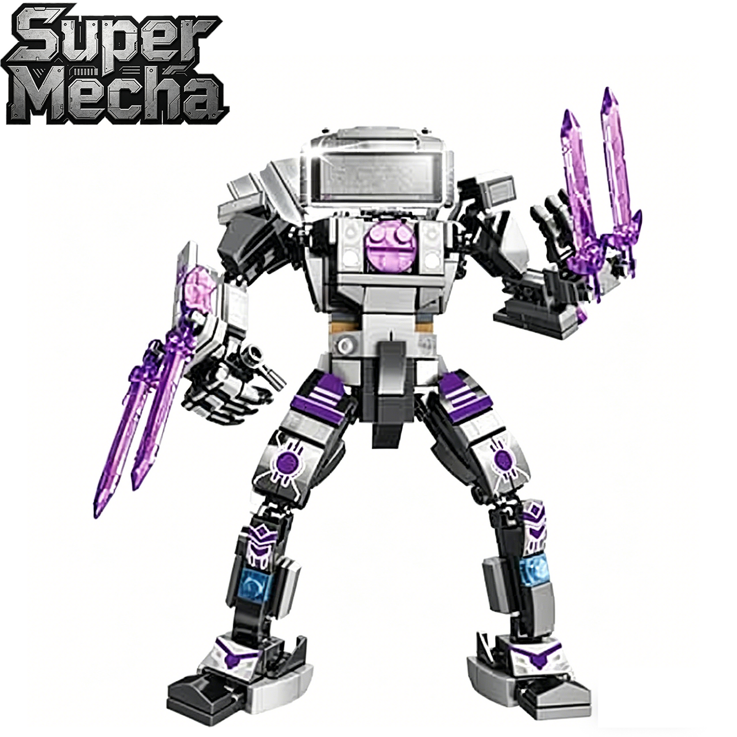 Super Mecha Building Blocks, STEM Toy with Minifigures