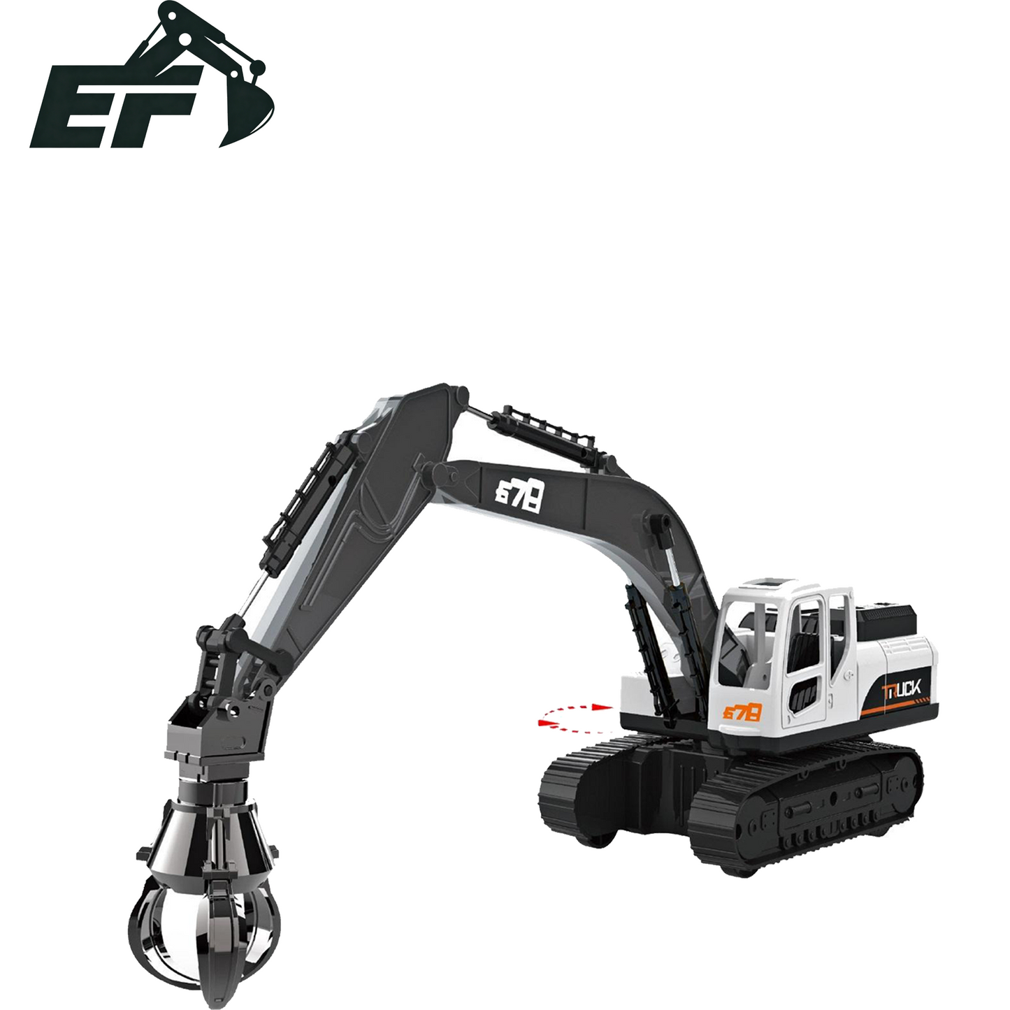9015AE-Inertial Grapple Excavator Toy Truck