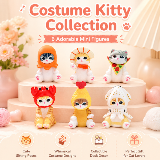 Costume Kitty Collection – 6 Adorable Mini Figures