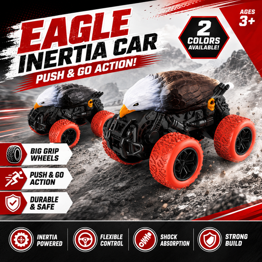 Eagle Inertia Monster Truck – Push & Go Off-Road Toy Car for Kids