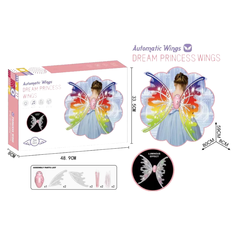 Automatic Light-Up Butterfly Wings for Kids