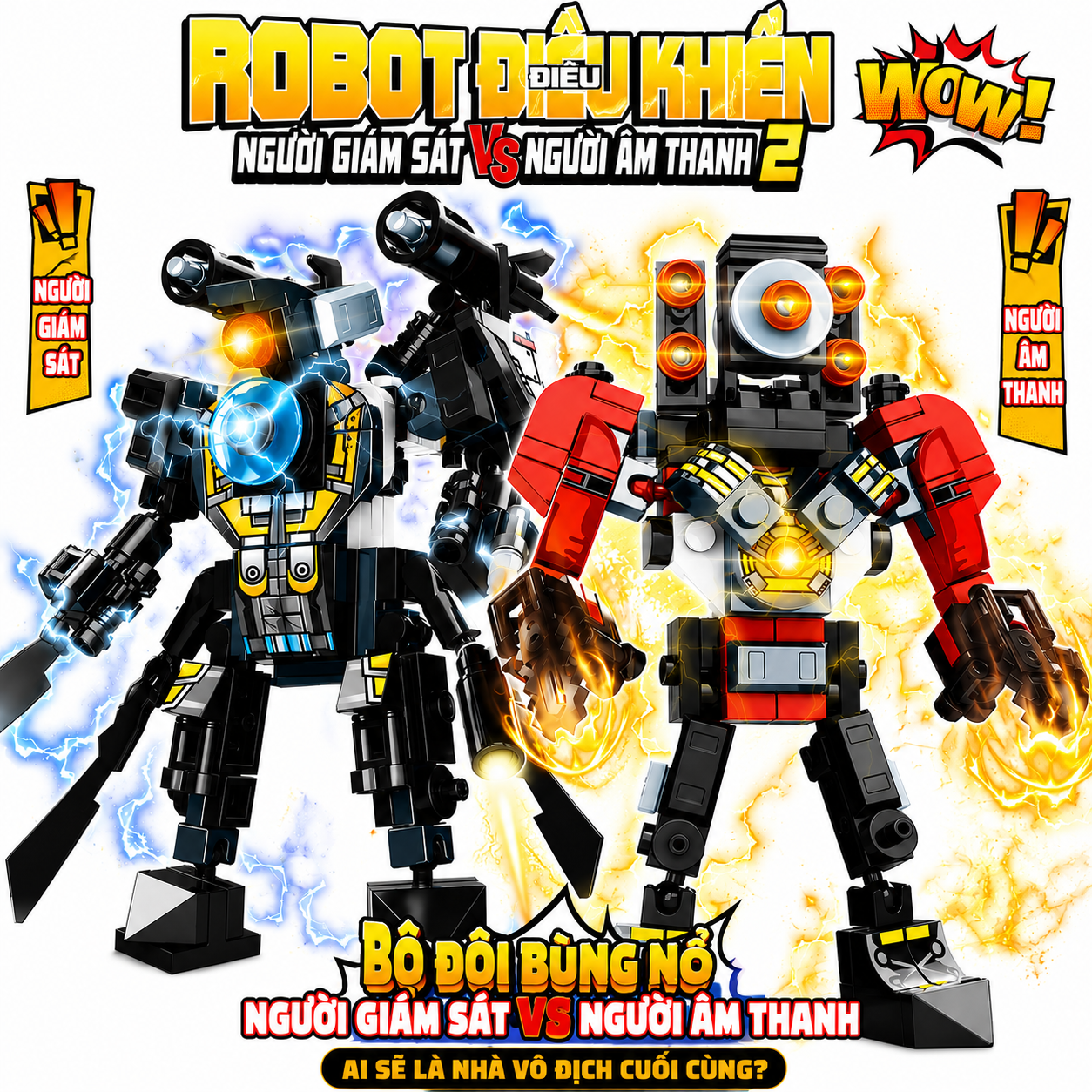 Skibidi Toilet Titan Mech Building Blocks Set-8pcs