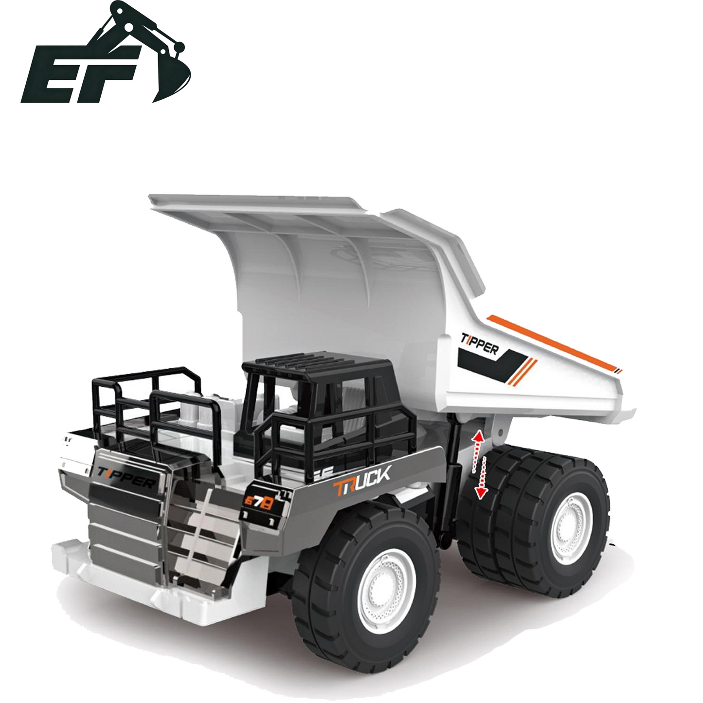 9012AE-Alloy Inertial Dump Truck Toy