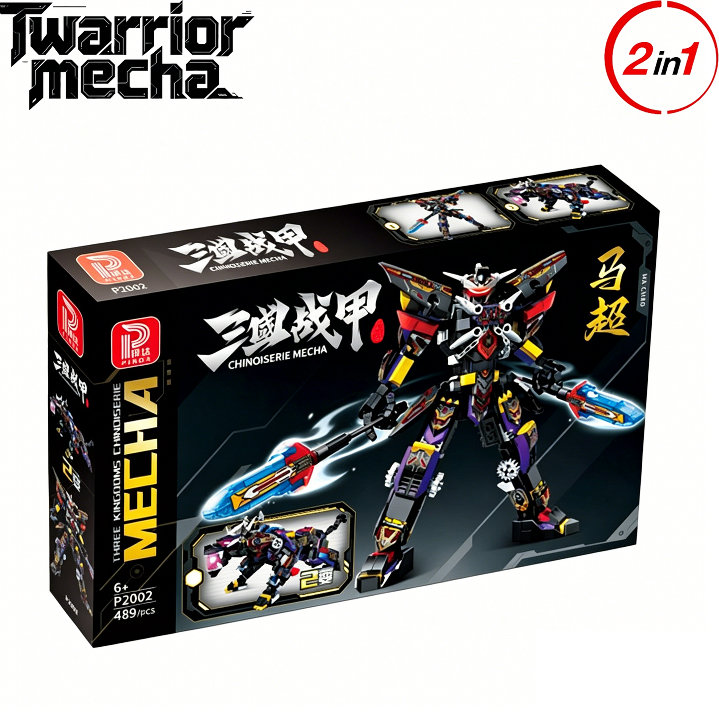 2-in-1 Transforming Mecha & Beast Building Blocks