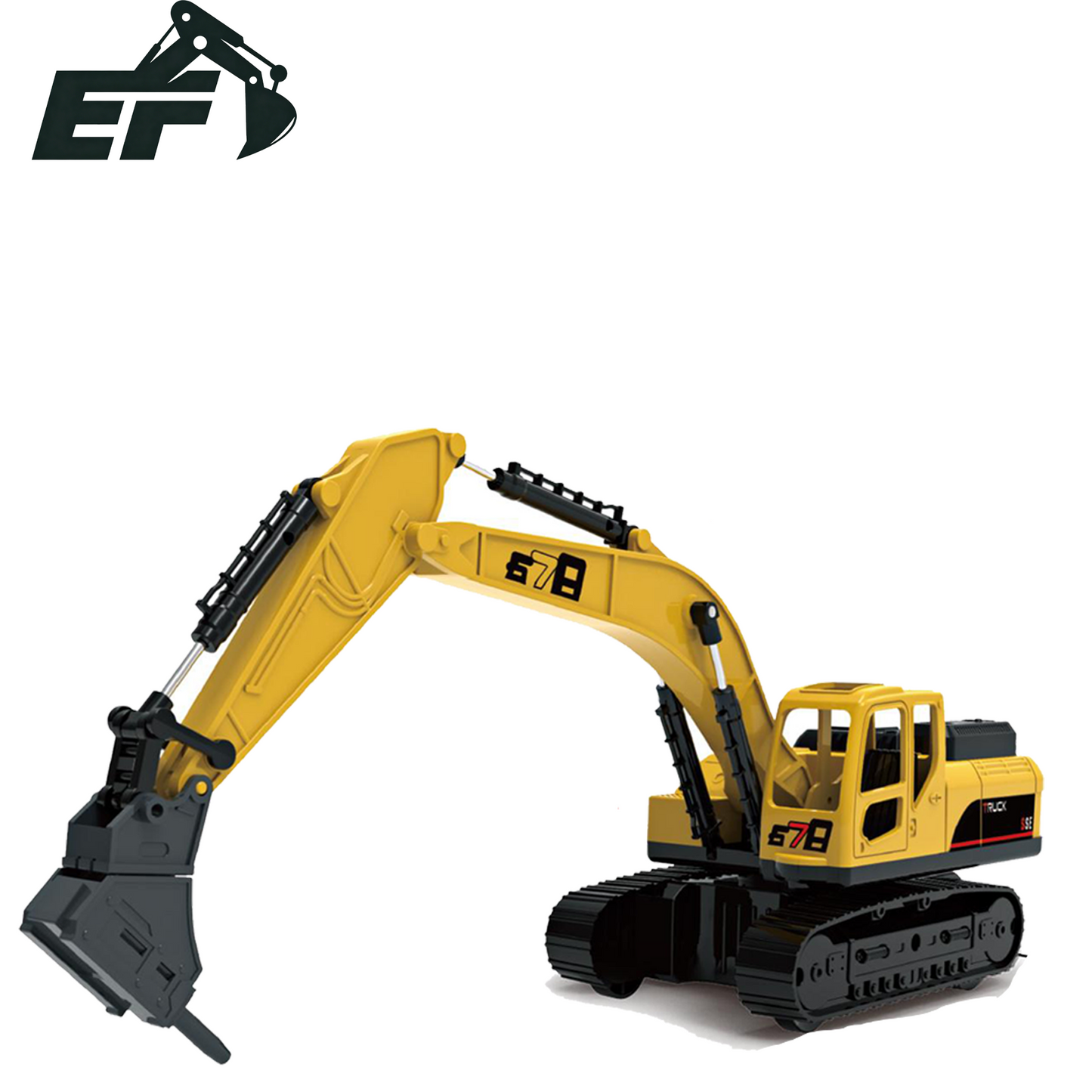 9013E-Inertial Breaker Excavator Toy Truck