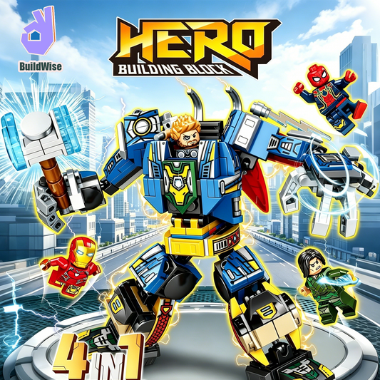 8 Boxes 4 Styles Mecha Building Blocks Set