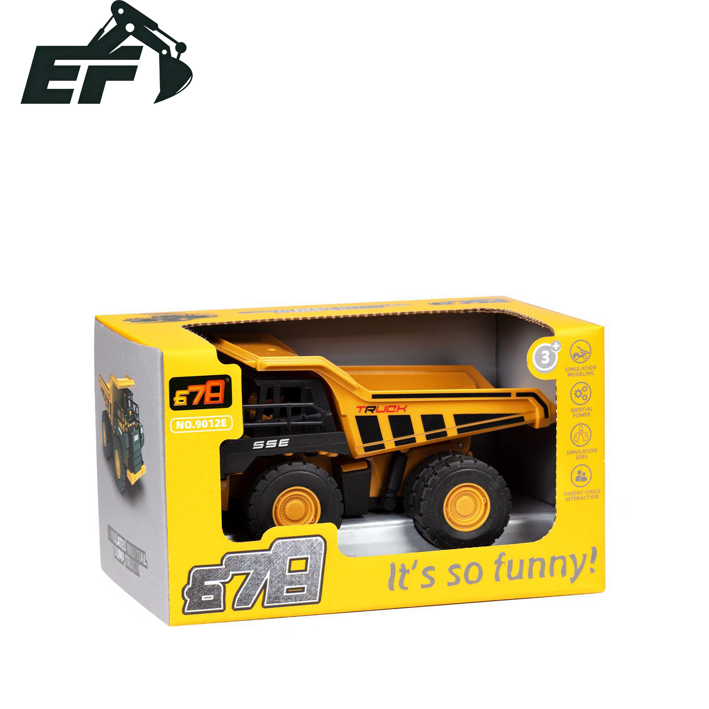 9012E-Inertial Dump Truck Toy