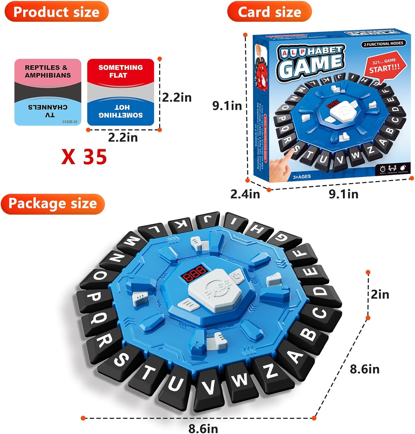Fast-Paced Alphabet Party Game for Kids & Family
