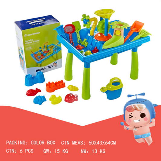 Kids Sand & Water Activity Table Beach Toy Set