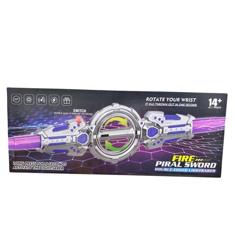 Rotatable Double-Ended LED Lightsaber Toy