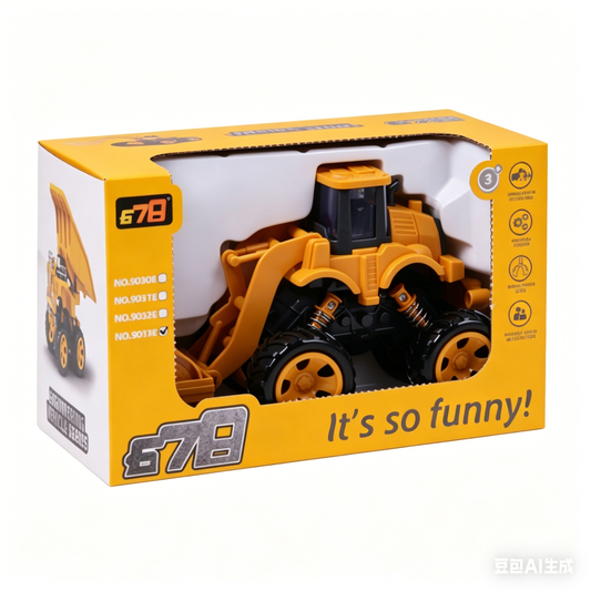 9033-Inertia Construction Road Roller Toy