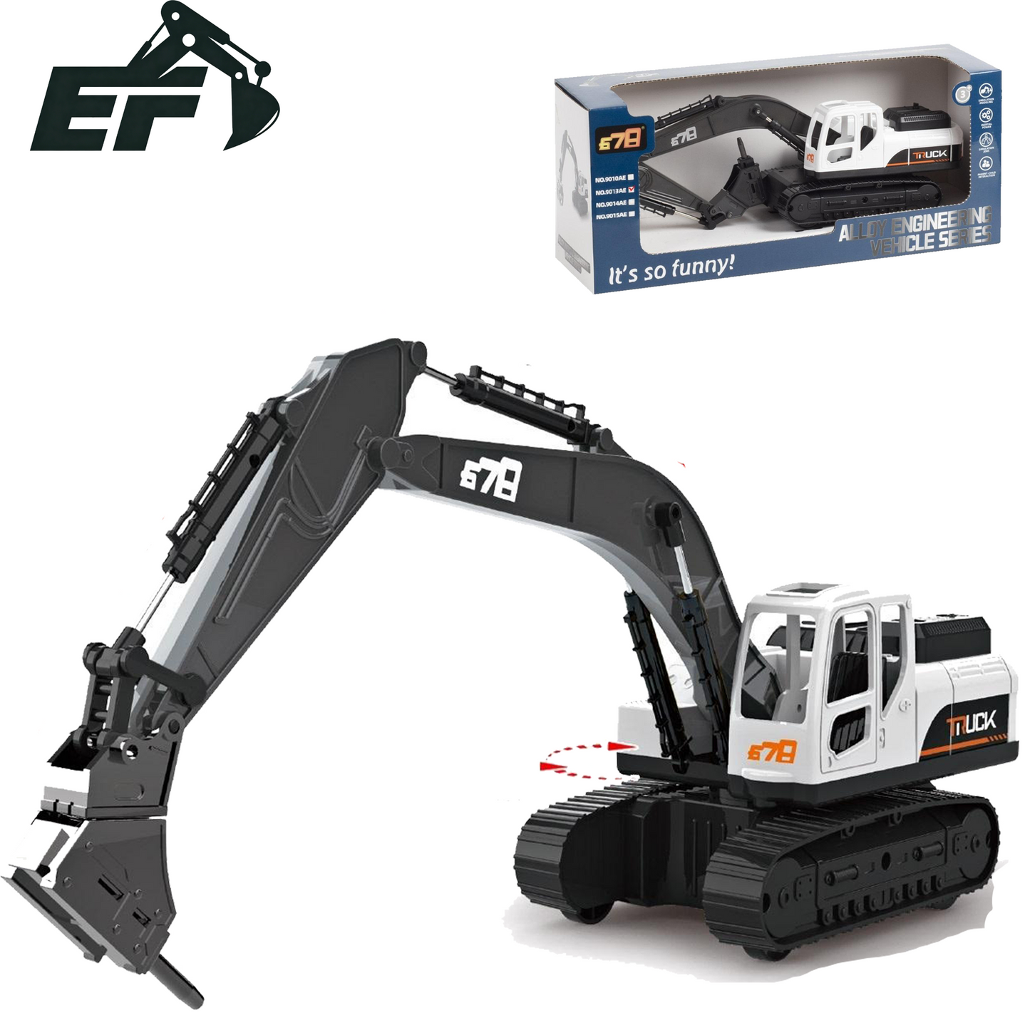 9013AE-Inertial Breaker Excavator Toy Truck