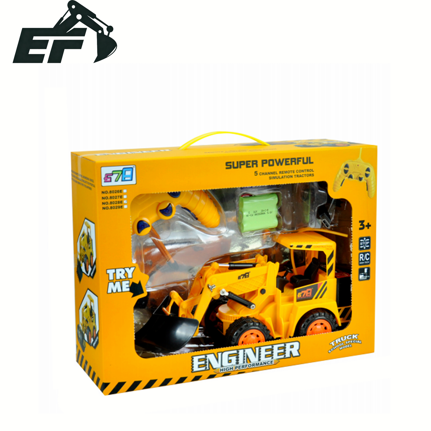 8028E-Remote Control Snow Plow Toy Truck