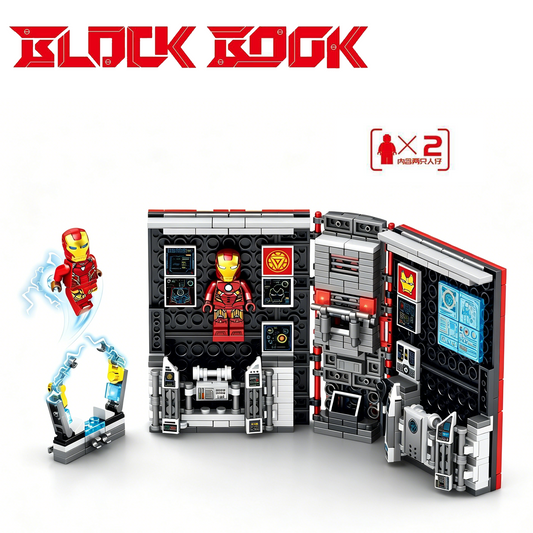 Super Hero Block Book Building Set