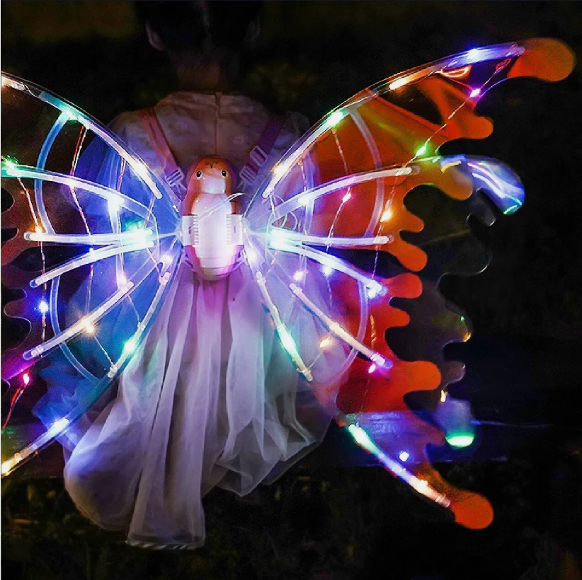 Automatic Light-Up Butterfly Wings for Kids