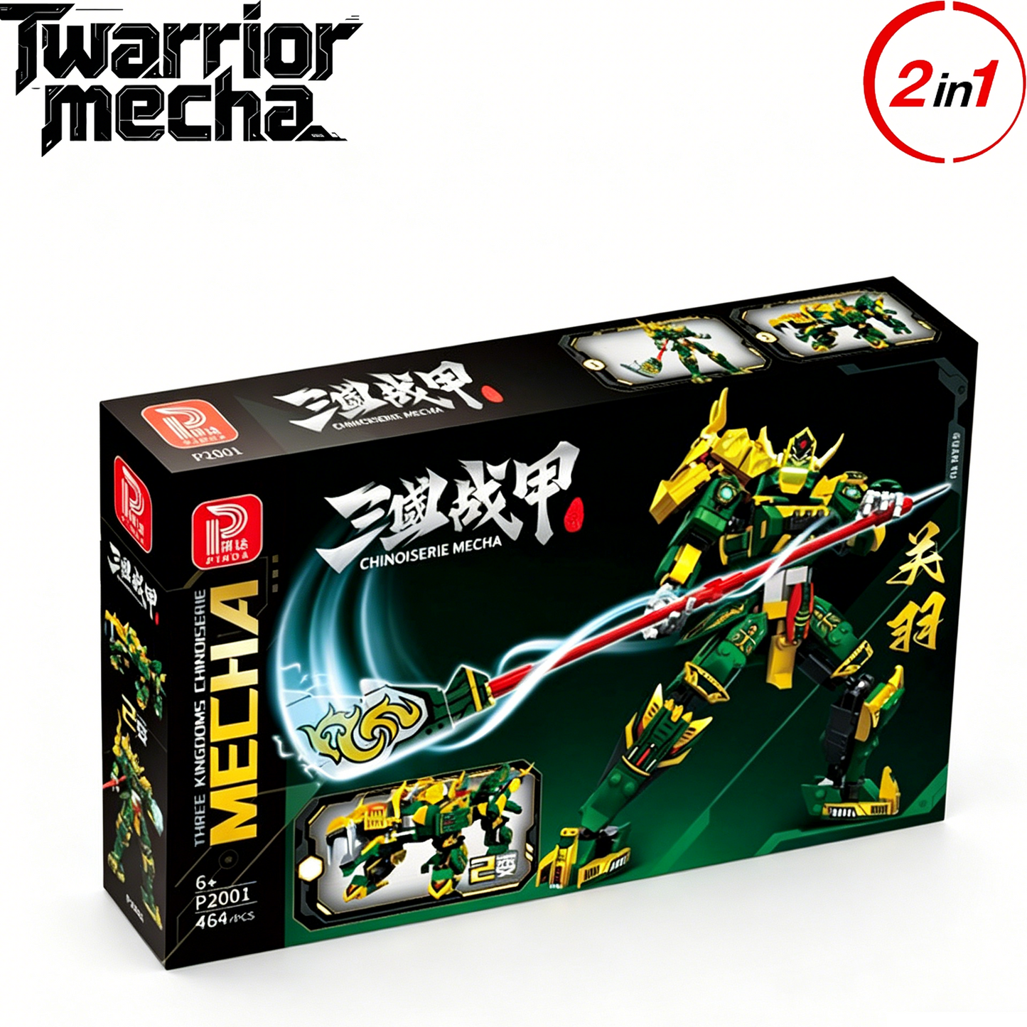 2-in-1 Transforming Mecha & Beast Building Blocks