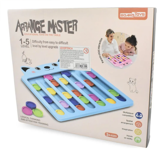 Cat-shaped Color Sorting Sliding Board Educational Toy