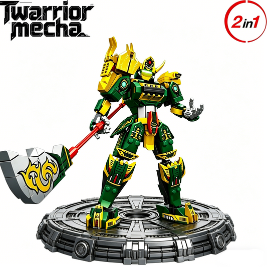 2-in-1 Transforming Mecha & Beast Building Blocks