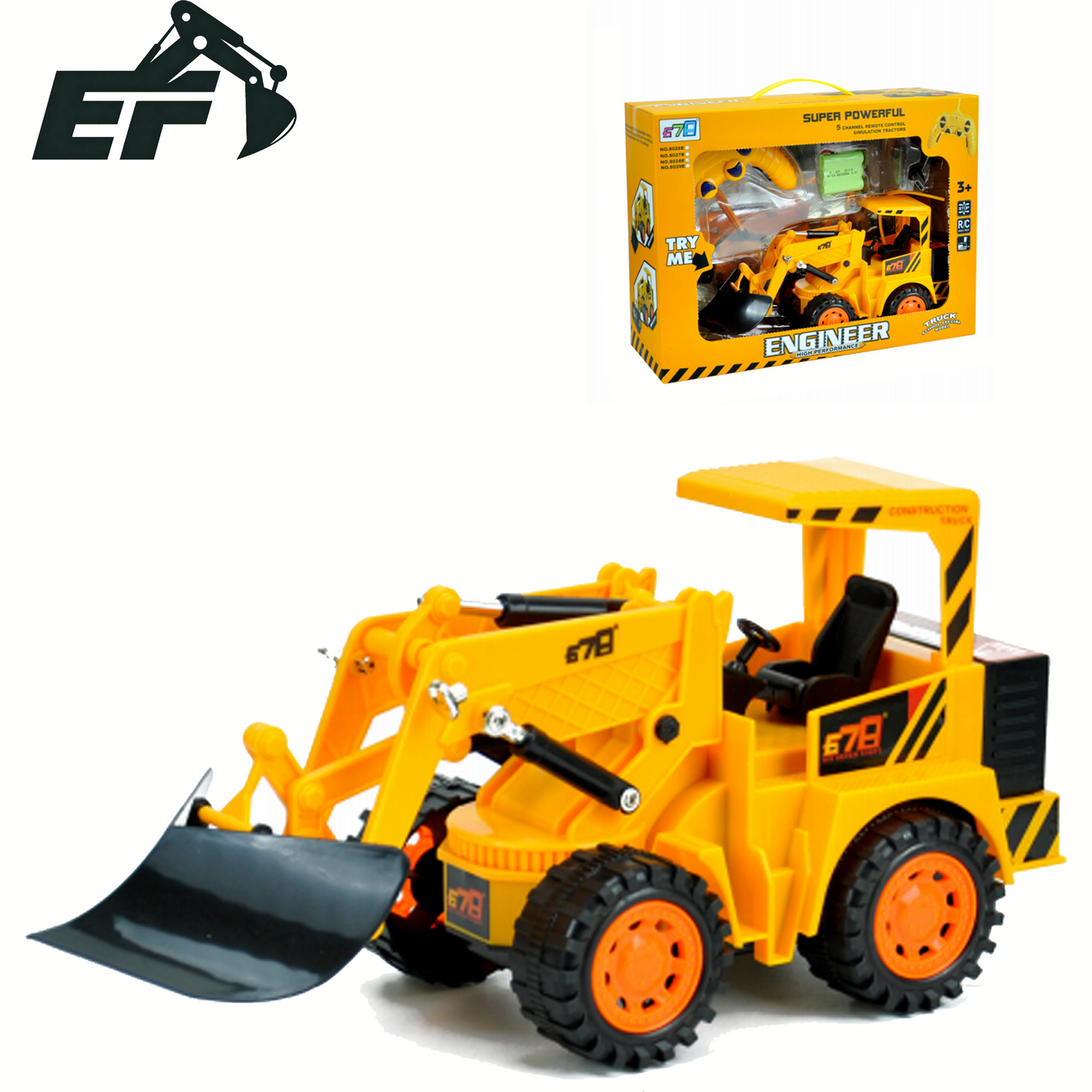 8028E-Remote Control Snow Plow Toy Truck
