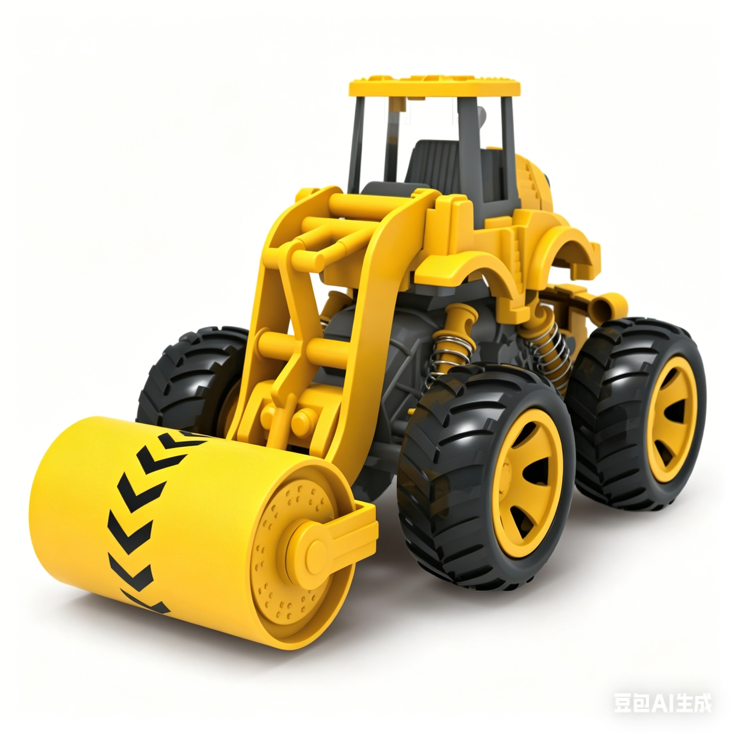 9033-Inertia Construction Road Roller Toy