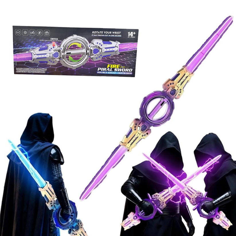 Rotatable Double-Ended LED Lightsaber Toy