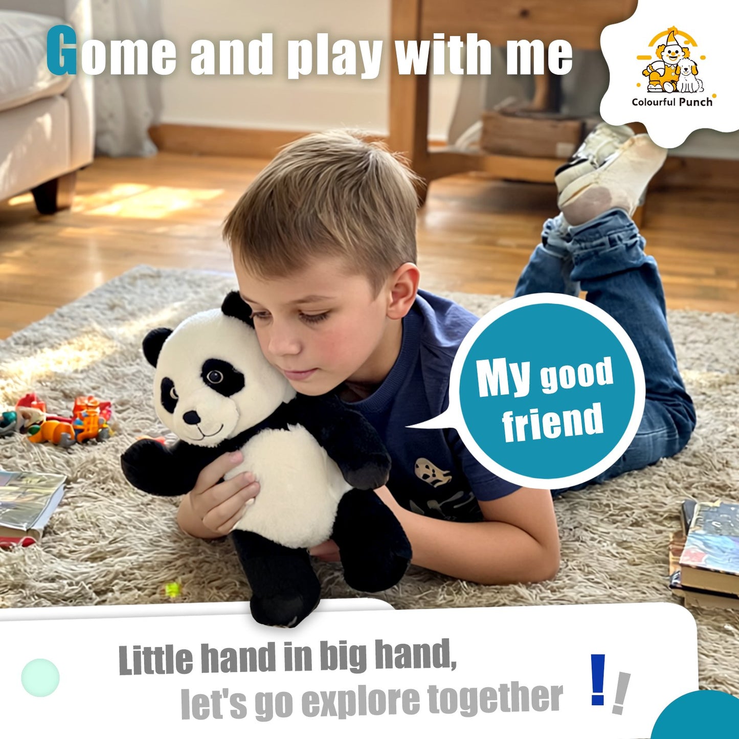 Kids' Plush Panda Crossbody & Backpack