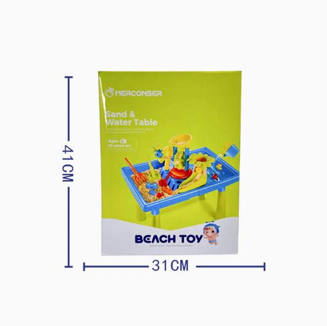 Kids Sand & Water Activity Table Beach Toy Set