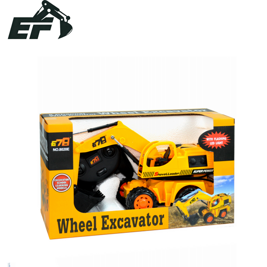 8020E-Wired Remote Control Wheel Excavator Toy