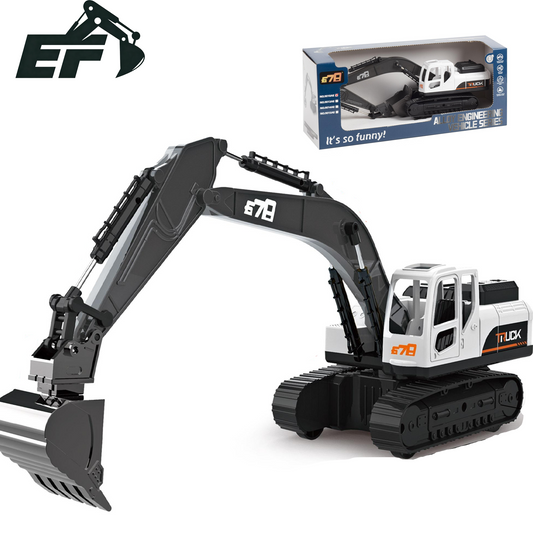 9010AE-Inertial Alloy Excavator Toy Truck