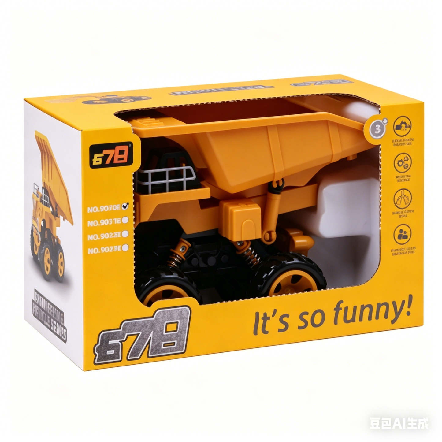 9030E-Inertia Dump Truck Toy for Kids