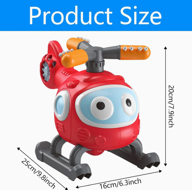 2-in-1 Helicopter Sprinkler & Splash Baseball Toy