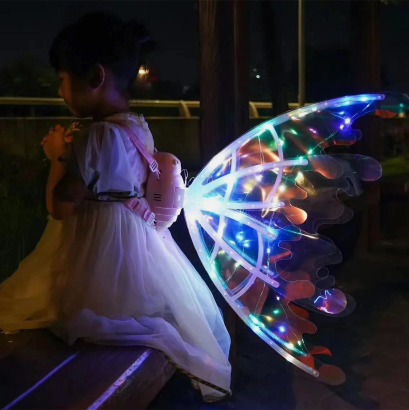 Automatic Light-Up Butterfly Wings for Kids