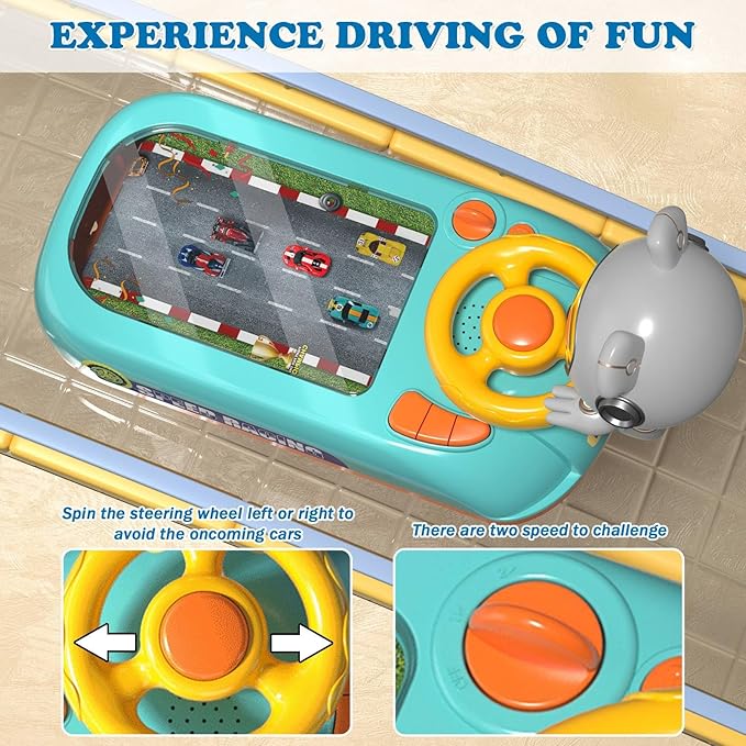 Kids Racing Adventure Steering Wheel Game Toy
