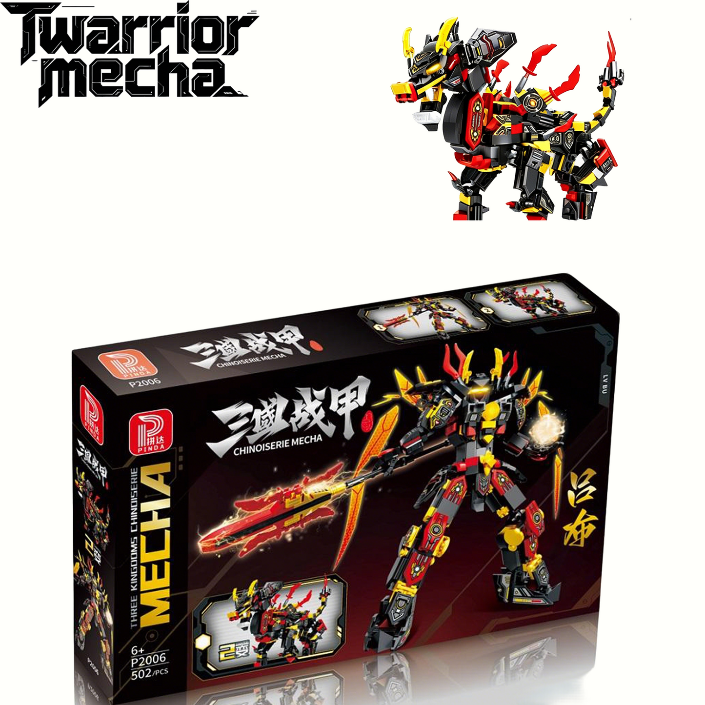 2-in-1 Transformable Mecha & Beast Building Blocks, STEM Educational Toy