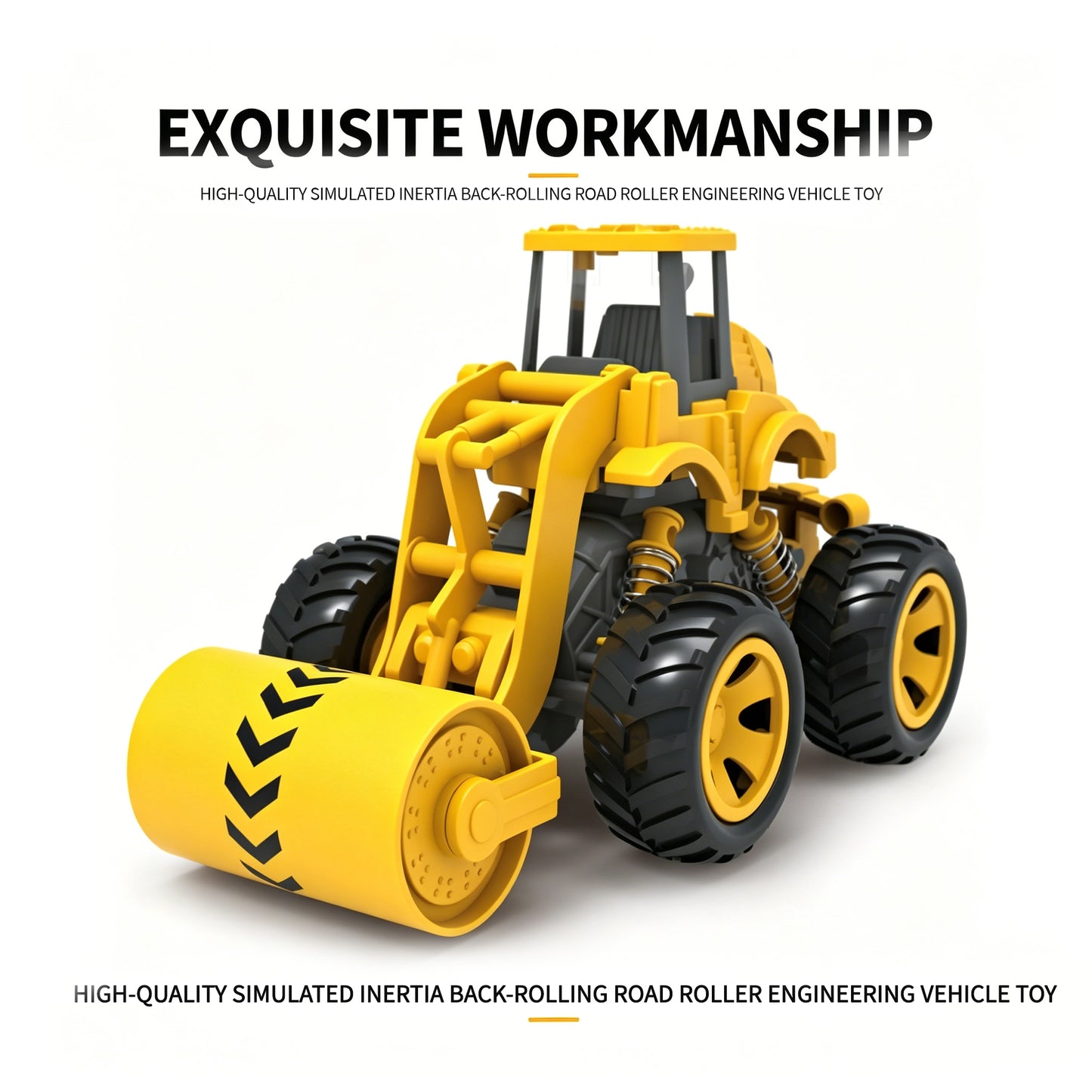 9033-Inertia Construction Road Roller Toy