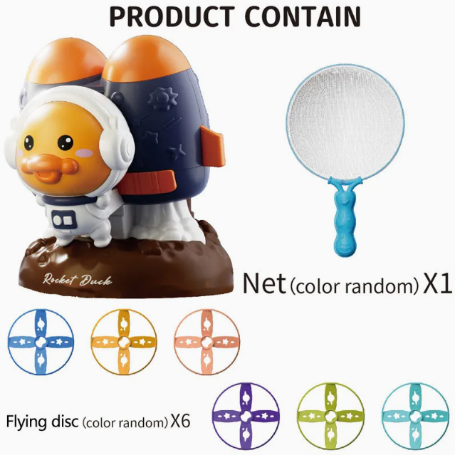 Space Duck Flying Disc Launcher Outdoor Game