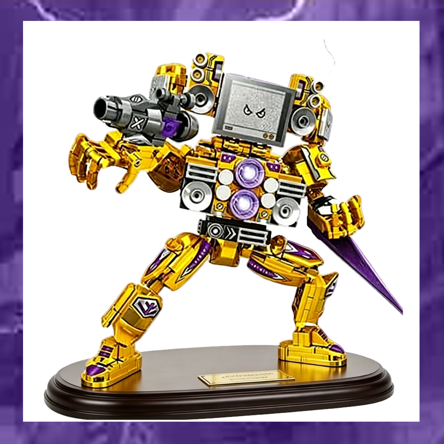 Skibidi Toilet Golden Titan TV Man Building Blocks