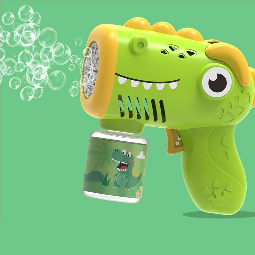 Automatic Dinosaur Bubble Gun Toy for Kids