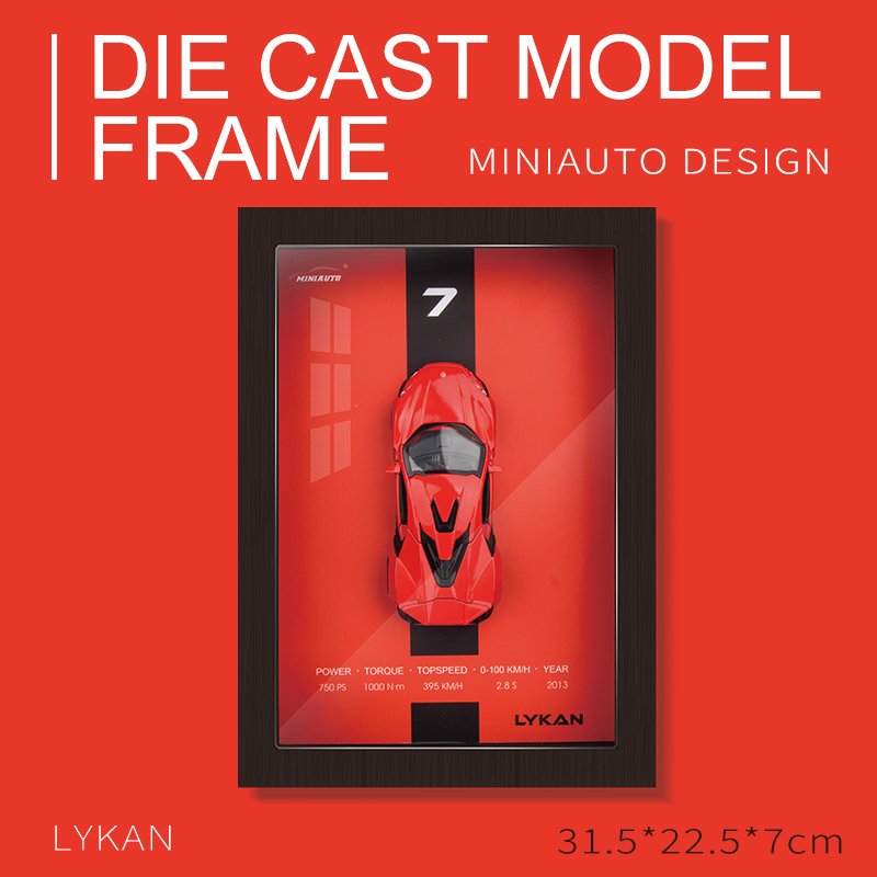 1:32 Die-Cast Car Model 3D Shadow Box Frame Display